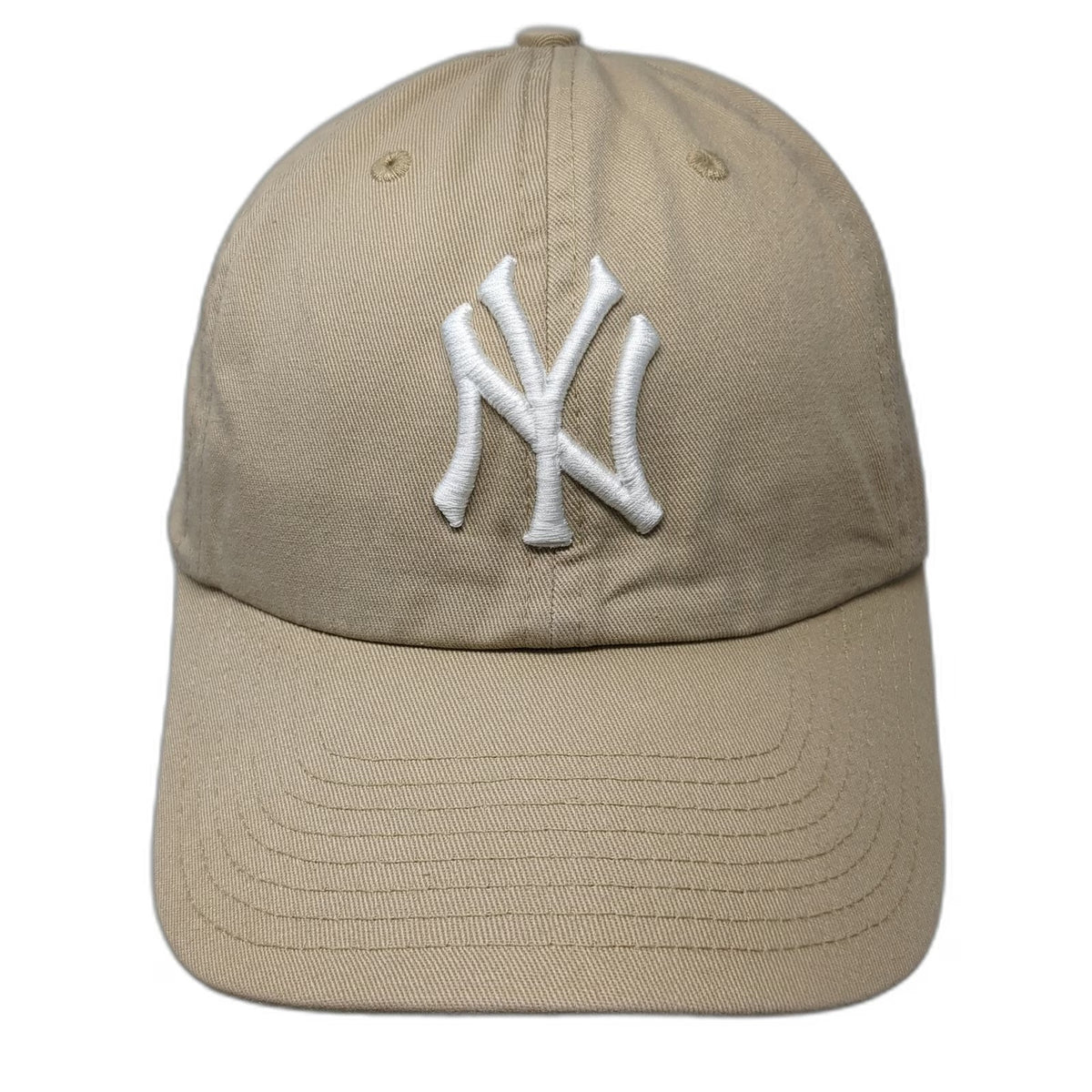 New York Yankees MLB '47 Brand Baseball Cap Beige White One Size Adjustable Hat