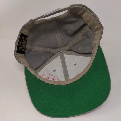 FK Logo Snapback Hat Gray One Size Embroidered The Classics Yupoong