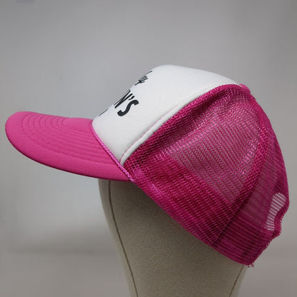 Barley Brown's Beer Snapback Trucker Hat Pink OSFM Mesh Back Rope Otto