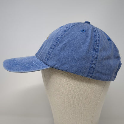 Anvil Daytona Beach Florida Palm Tree Blue Baseball Cap One Size Adjustable Hat