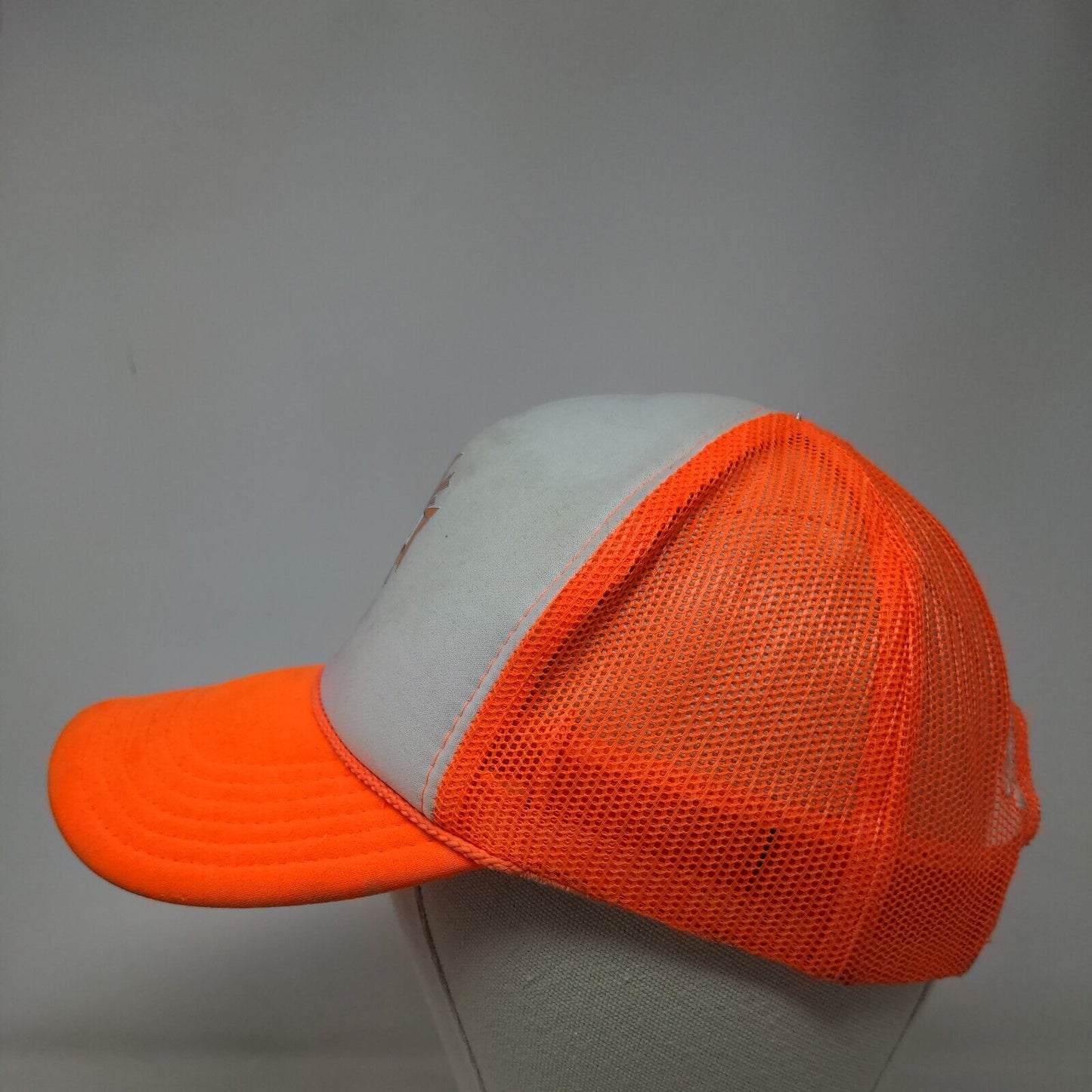 Three Two Eight Snapback Mesh Back Rope Trucker Hat Orange OSFM Otto