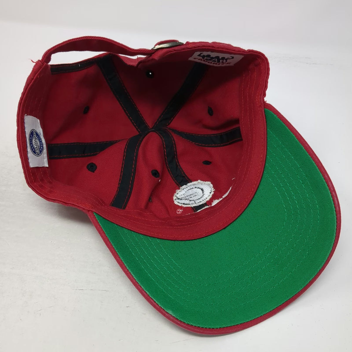 Fan Favorite NCAA Georgia Bulldogs Baseball Cap Red OS Embroidered Slideback Hat