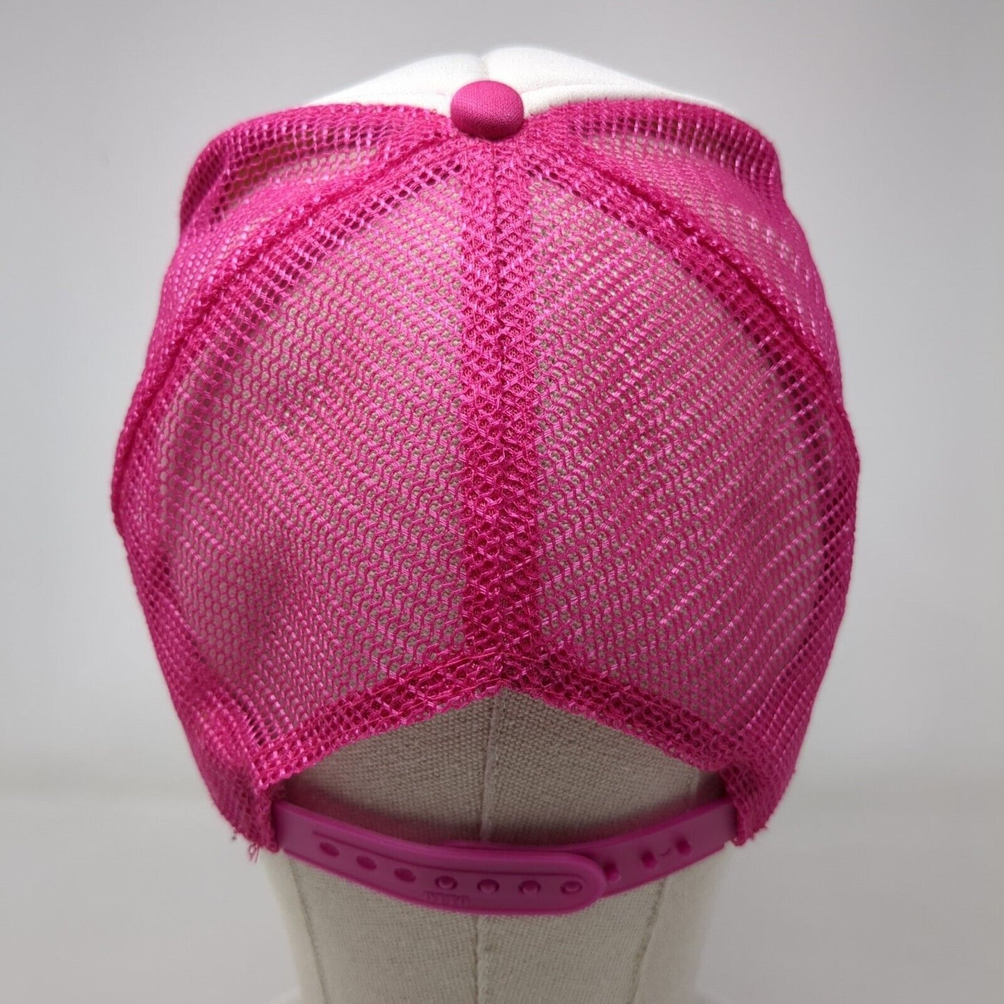 Barley Brown's Beer Snapback Trucker Hat Pink OSFM Mesh Back Rope Otto