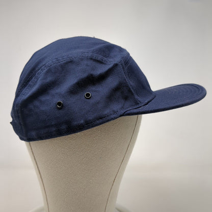 Otto Slideback 5 Panel Cap Blue OSFM Adjustable Embroidered Vented Holes Cotton