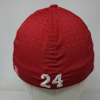 Richardson Men's Fitted Hat Red PST 30 Size XS_S Embroidered W Logo