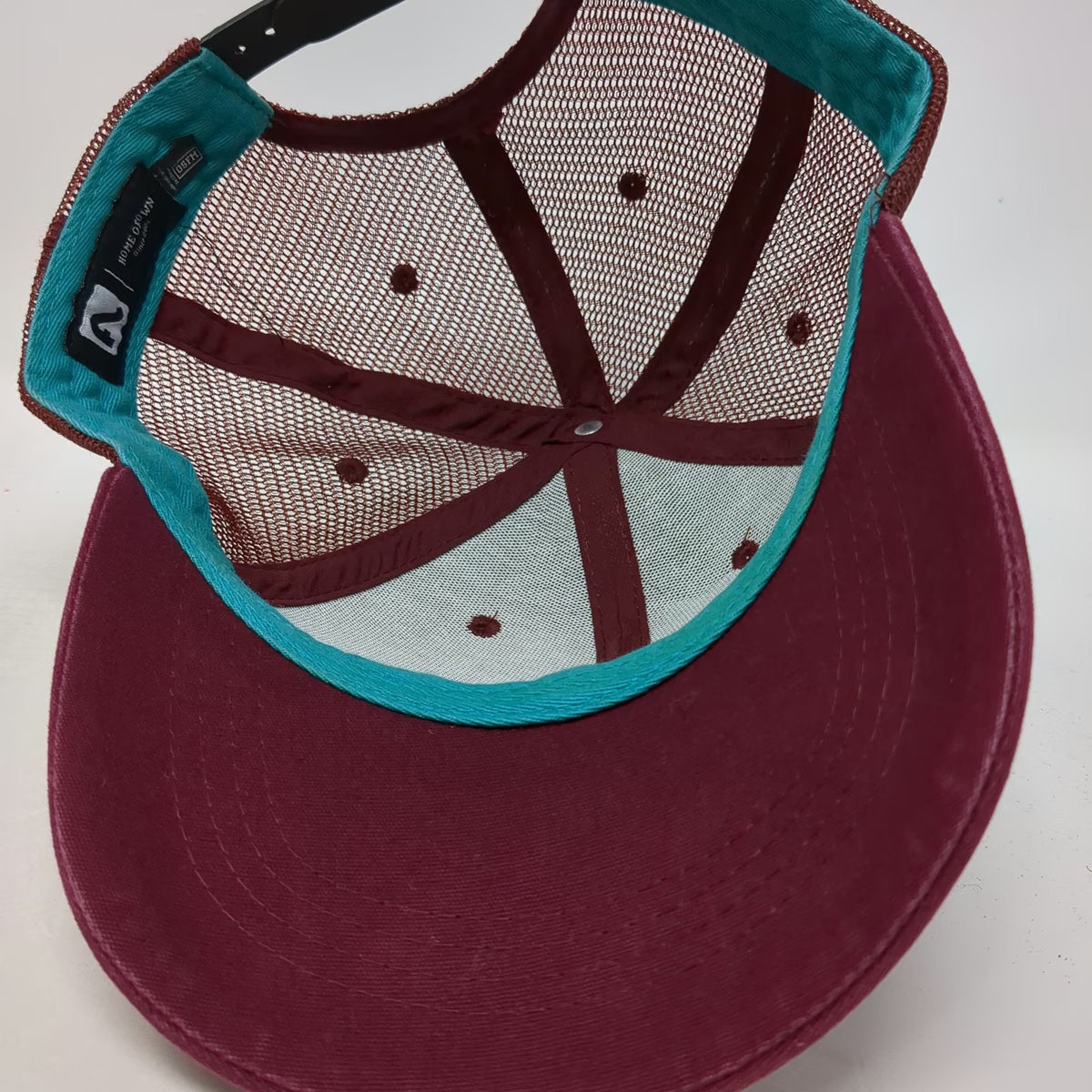 Flylow Trucker Hat Red One Size Mountain Landscape Patch Mesh Snapback Outdoor