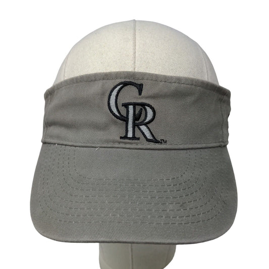 Monarch Casino Resort Men's Strapback Sun Visor Cap Hat Gray Embroidered Logo