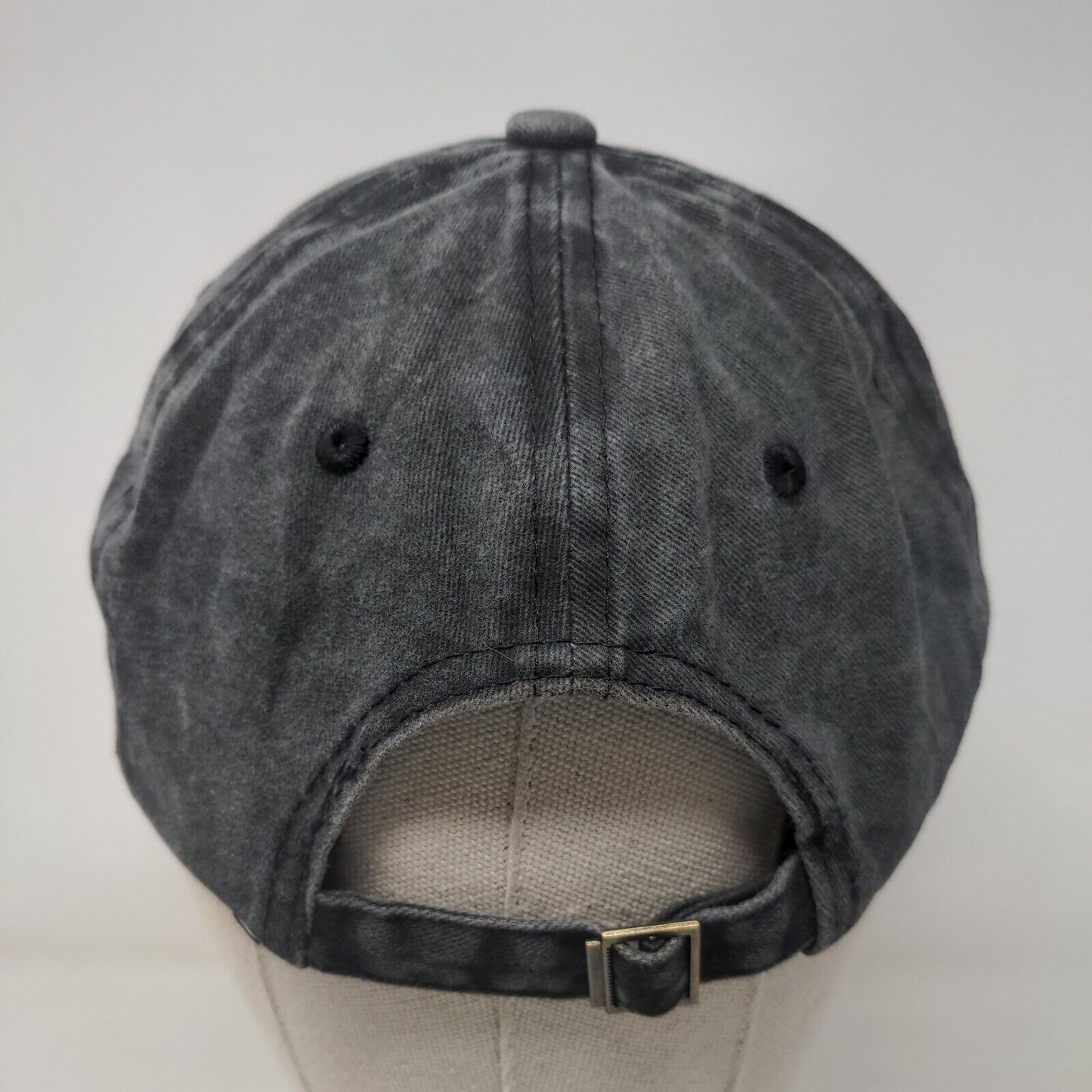 I'm Thinking Slideback Hat Gray One Size Adjustable 6 Panel Vent Holes
