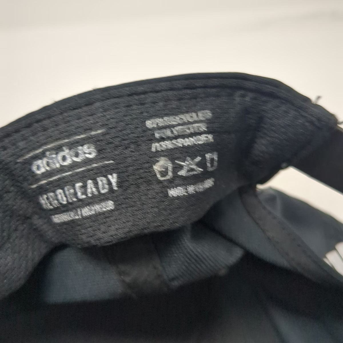 Adidas 5 Panel Black Hat One Size Square Patch Rope Recycled AEROREADY Snapback
