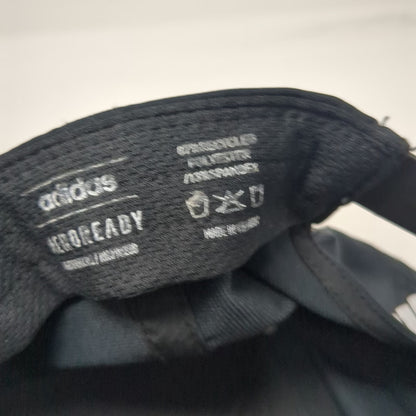 Adidas 5 Panel Black Hat One Size Square Patch Rope Recycled AEROREADY Snapback