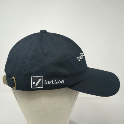 Credit Captain NetNow Logo Baseball Cap Black One Size Slideback Cotton Hat