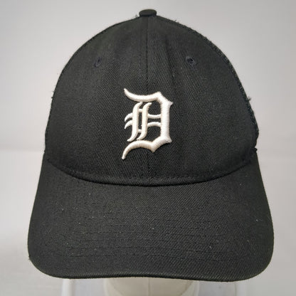 Detroit Tigers MLB New Era Trucker Hat Black One Size Snapback Mesh Embroidered