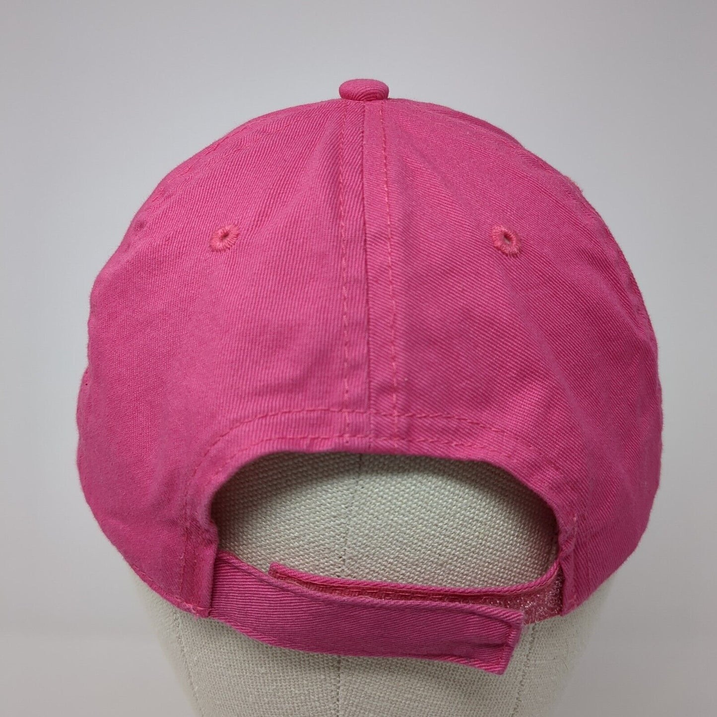 Unbranded Strapback Hat Solid Pink One Size Adjustable 6 Panel Blank