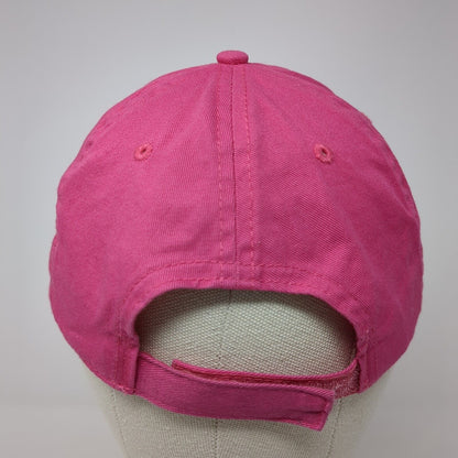 Unbranded Strapback Hat Solid Pink One Size Adjustable 6 Panel Blank