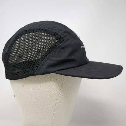 Roadrunner Sports 5 Panel Black One Size Hat Mesh Performance Bungee Toggle