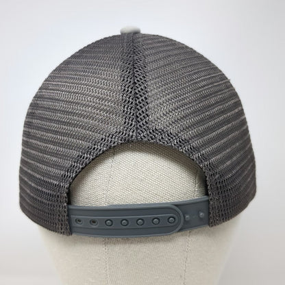 Dusti Rhoads Trucker Hat Gray OSFM Western Cowboy Horseback Mesh Foam Snapback
