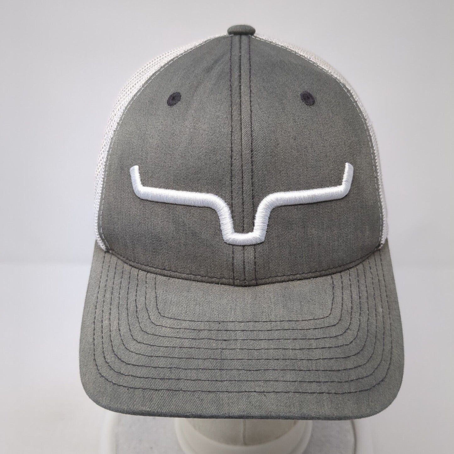 Kimes Ranch Snapback Trucker Hat Gray One Size Adjustable Mesh Classics Yupoong