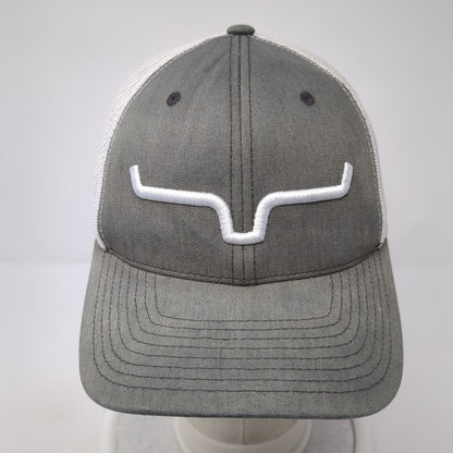 Kimes Ranch Snapback Trucker Hat Gray One Size Adjustable Mesh Classics Yupoong