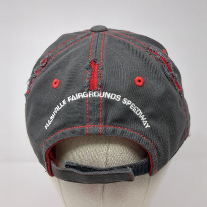 36th All American 400 Strapback Hat Gray One Size Adjustable District