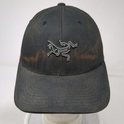 Arc'teryx Baseball Cap Black One Size Flexfit Skeleton Logo Cotton Curved Hat