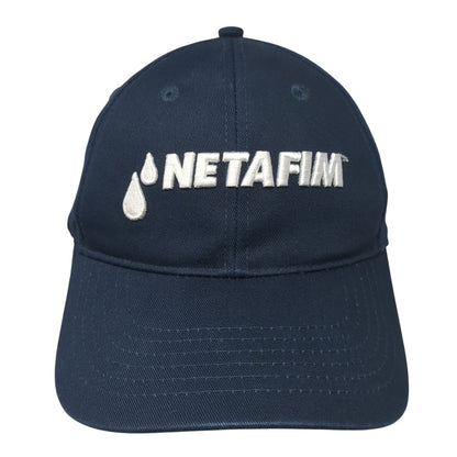 Netafim Strapback Hat Blue One Size Adjustable Embroidered Vent Holes