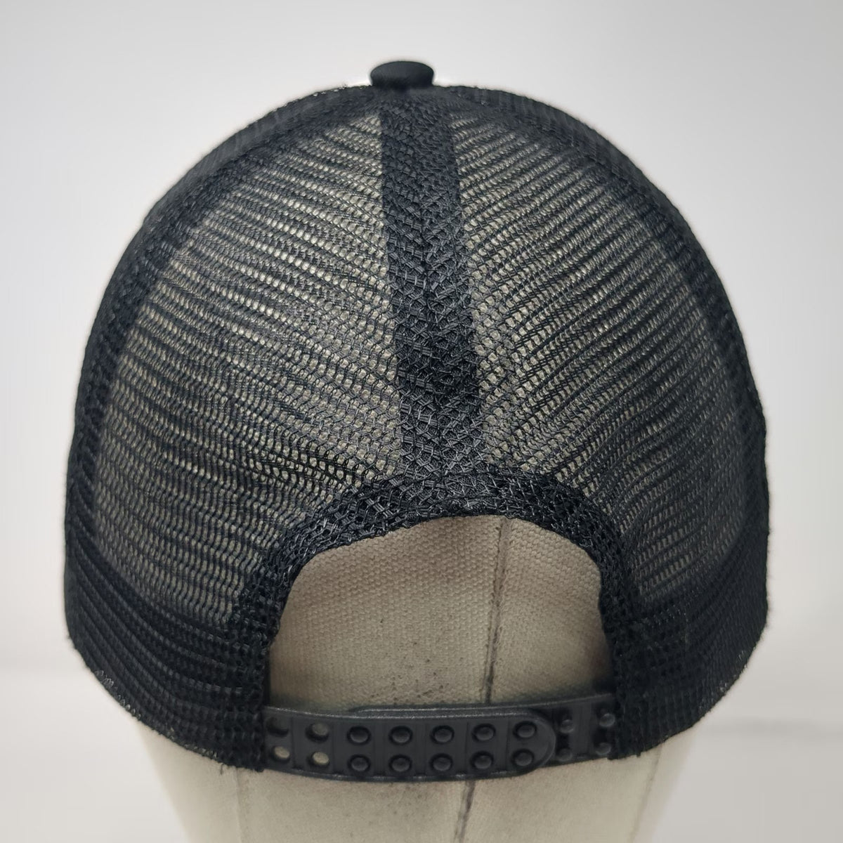 Raptor Institute Raise the Roof Black White Trucker Hat One Size Mesh Snapback