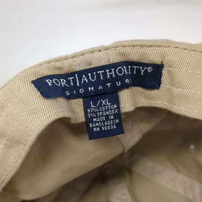 Port Authority Cardinal Utility Construction Hat Beige XL Baseball Cap Fitted