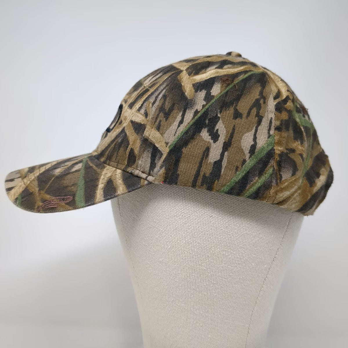 KC Caps Baseball Cap Brown Camo One Size Reed Strapback CED Embroidered Logo Hat