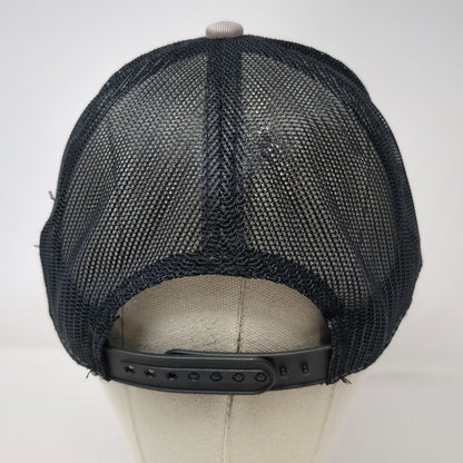 Bass Pro Shops Trucker Hat Gray Black One Size Mesh Snapback Embroidered Fishing