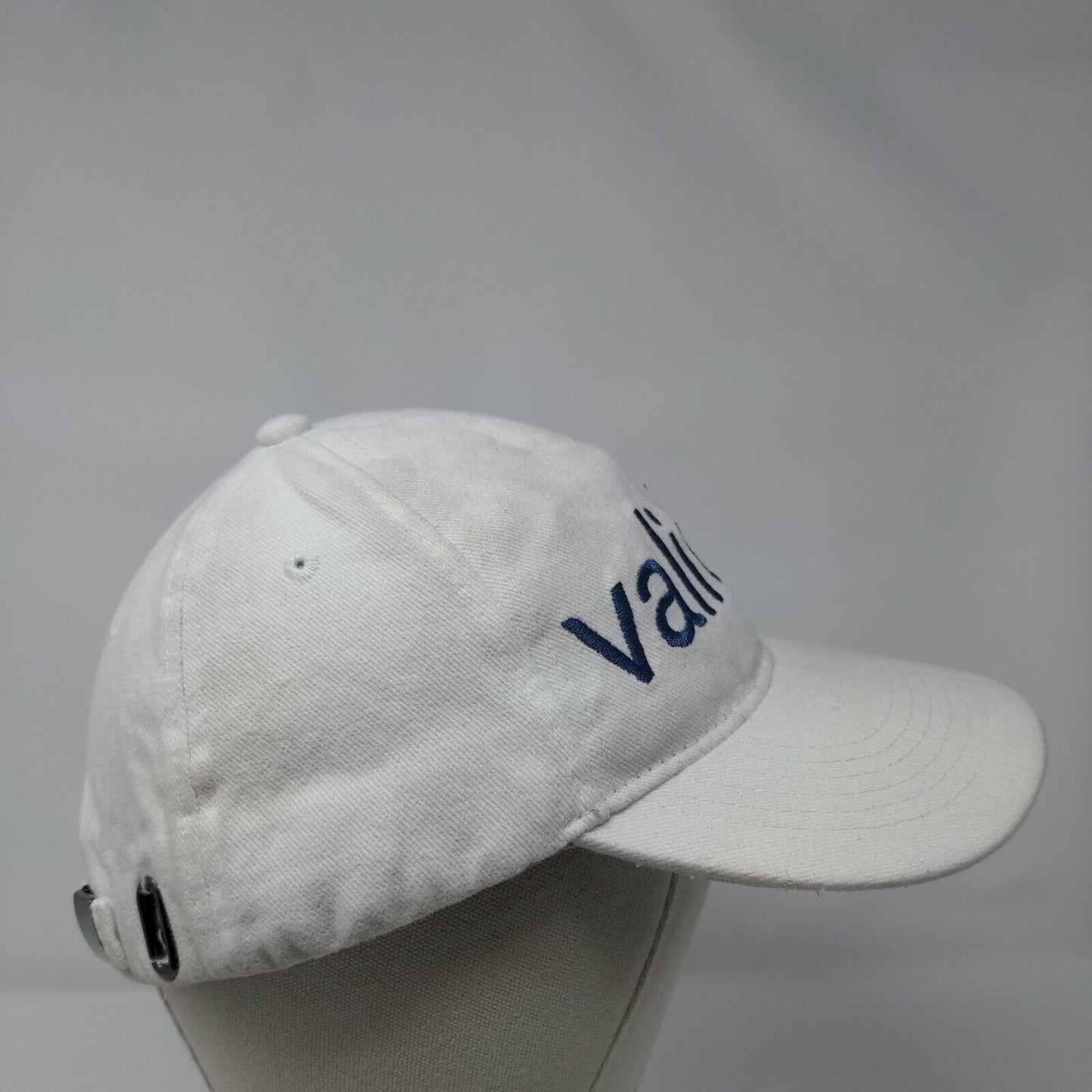 Validar Slideback Hat White One Size Adjustable Embroidered 6 Panel