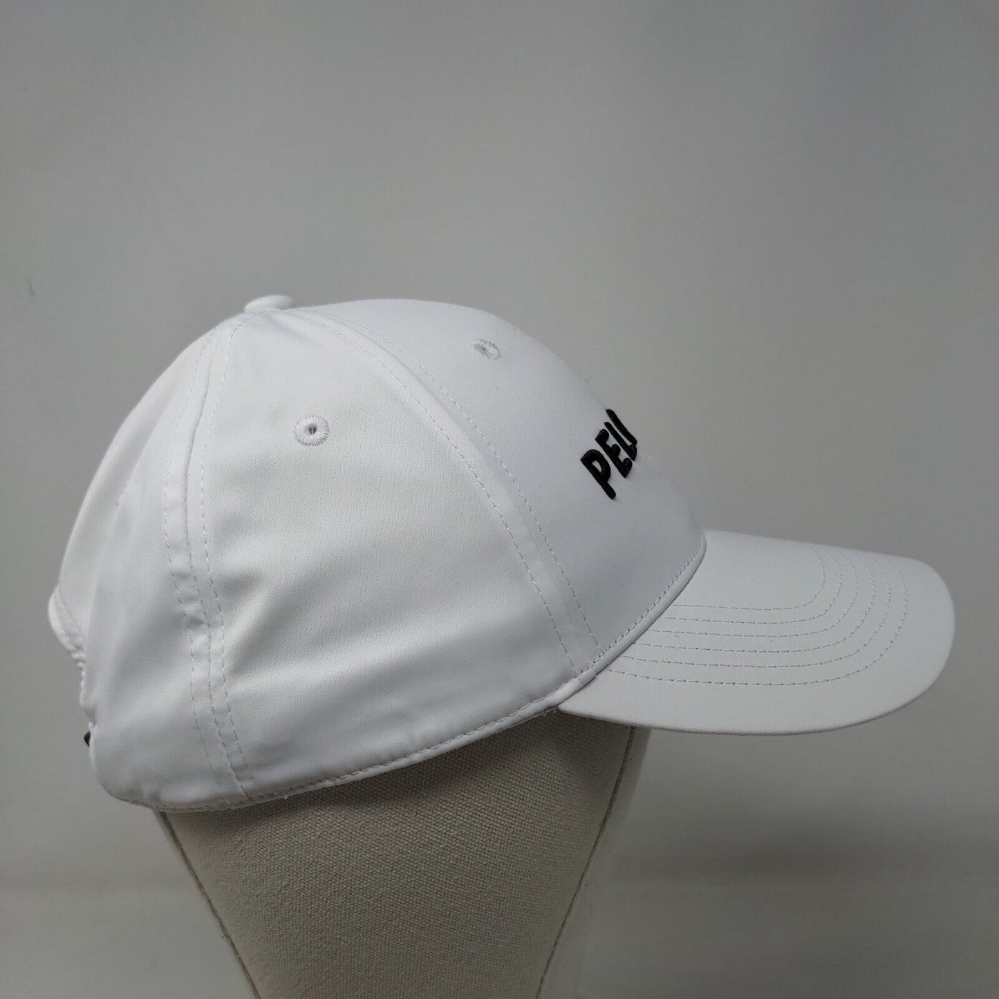 Peloton Men's Slideback Hat White Adjustable Polyester Embroidered Logo