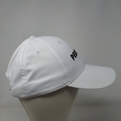 Peloton Men's Slideback Hat White Adjustable Polyester Embroidered Logo