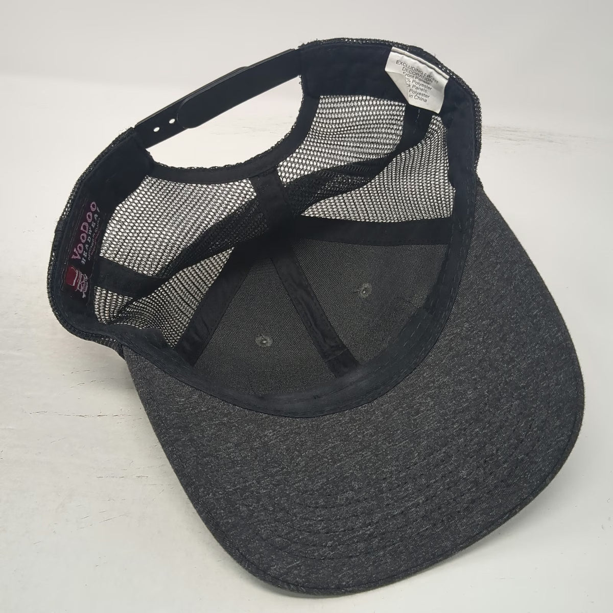 VooDoo Trucker Hat Gray One Size Eagle Cap Wilderness Joseph Oregon Patch Mesh