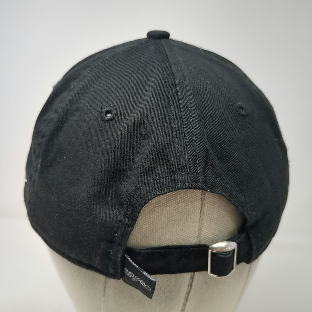 San Antonio Spurs NBA New Era Cap Black OS 9TWENTY Adjustable Strap Logo Hat