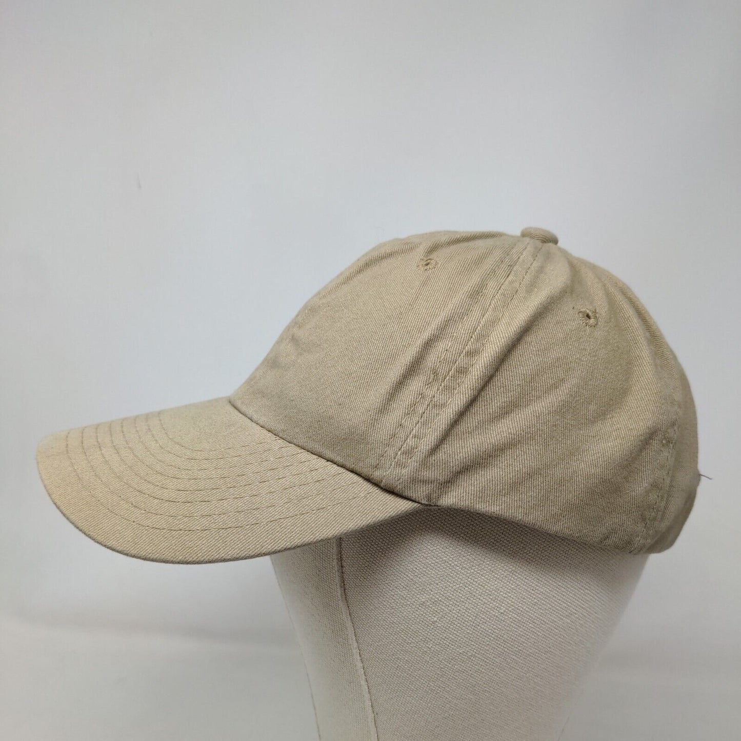 Outdoor Cap Men's Strapback Hat Tan OSFM Blank Adjustable Vent Holes