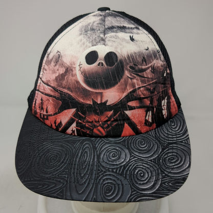 Disney Parks Trucker Hat Black Red One Size Jack Skellington Nightmare Christmas
