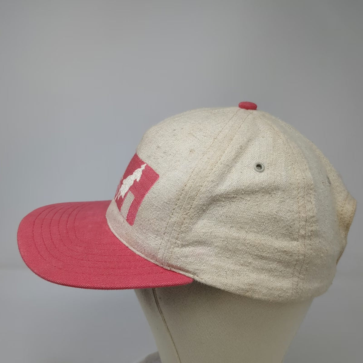 Rodeo America Snapback Hat Beige Pink One Size WPRA Barrel Racing Association