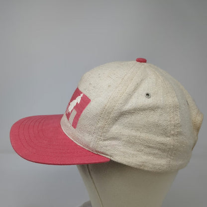 Rodeo America Snapback Hat Beige Pink One Size WPRA Barrel Racing Association
