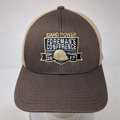 Idaho Power Foreman's Conference 2017 Snapback Trucker Hat Brown OS Mesh Back