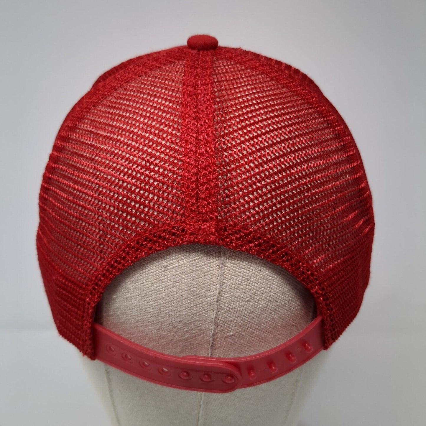 Adam's Meat Shop Rope Trucker Hat Red One Size Mesh Back WearGuard