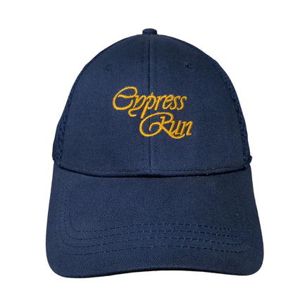 Cypress Run Fitted Mesh Back Golf Hat Blue S/M Embroidered Cap America