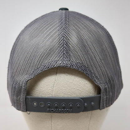 OST Snapback 112 Trucker Hat Black One Size Adjustable Mesh Back Richardson