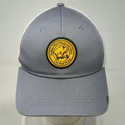 The Icebox Trucker Hat Gray White One Size Buffalo Wild Wings Weck bw-3 Patch