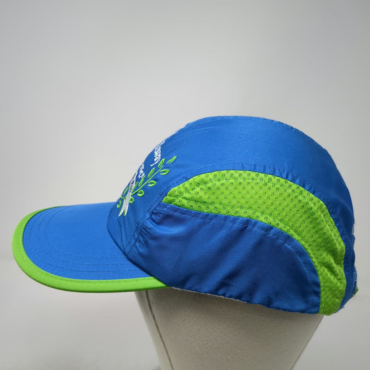 Leslie Jordan Baseball Cap Blue One Size Performance Mesh Training Marathon Hat