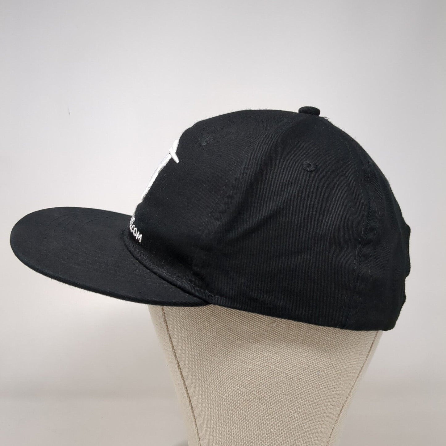 Bodybuilding.com Snapback Hat Black OSFA Solid Adjustable Embroidered