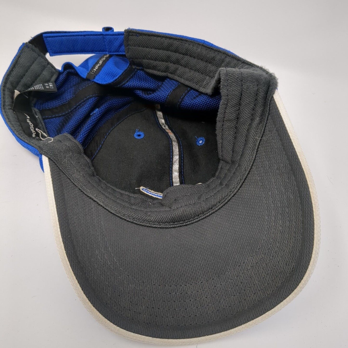 Nike Strapback Golf Hat Blue One Size Adjustable Embroidered 6 Panel Polyester