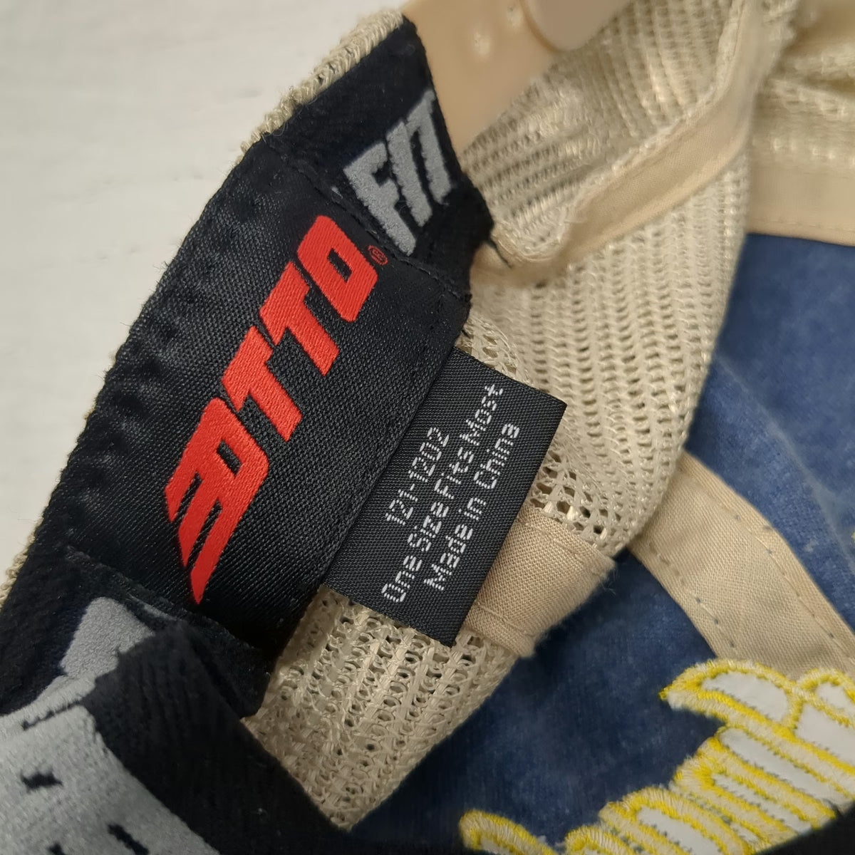 Otto Trucker Hat Blue Beige One Size Blue Angels Embroidery Snapback Mesh Navy