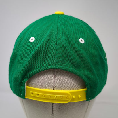 Minnesota North Stars NHL Zephyr Snapback Hat Green Yellow One Size Side Logo