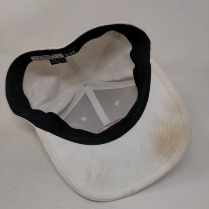 Domeheadwear.co Fitted Hat White S/M Style XXIX Embroidered Vented Holes