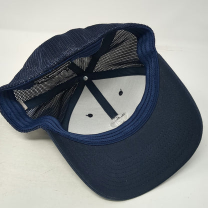Richardson Baseball Cap Blue XL Mesh Back Stretch Fit Beacon Lighthouse Logo Hat